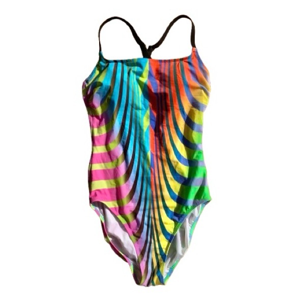 NWOT NEW Technicolor Multicolor Colorful One Piece Swimsuit Gottex Profile Sport - Picture 17 of 17